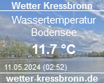 Wetter und Wassertemperatur in Kressbronn am Bodensee